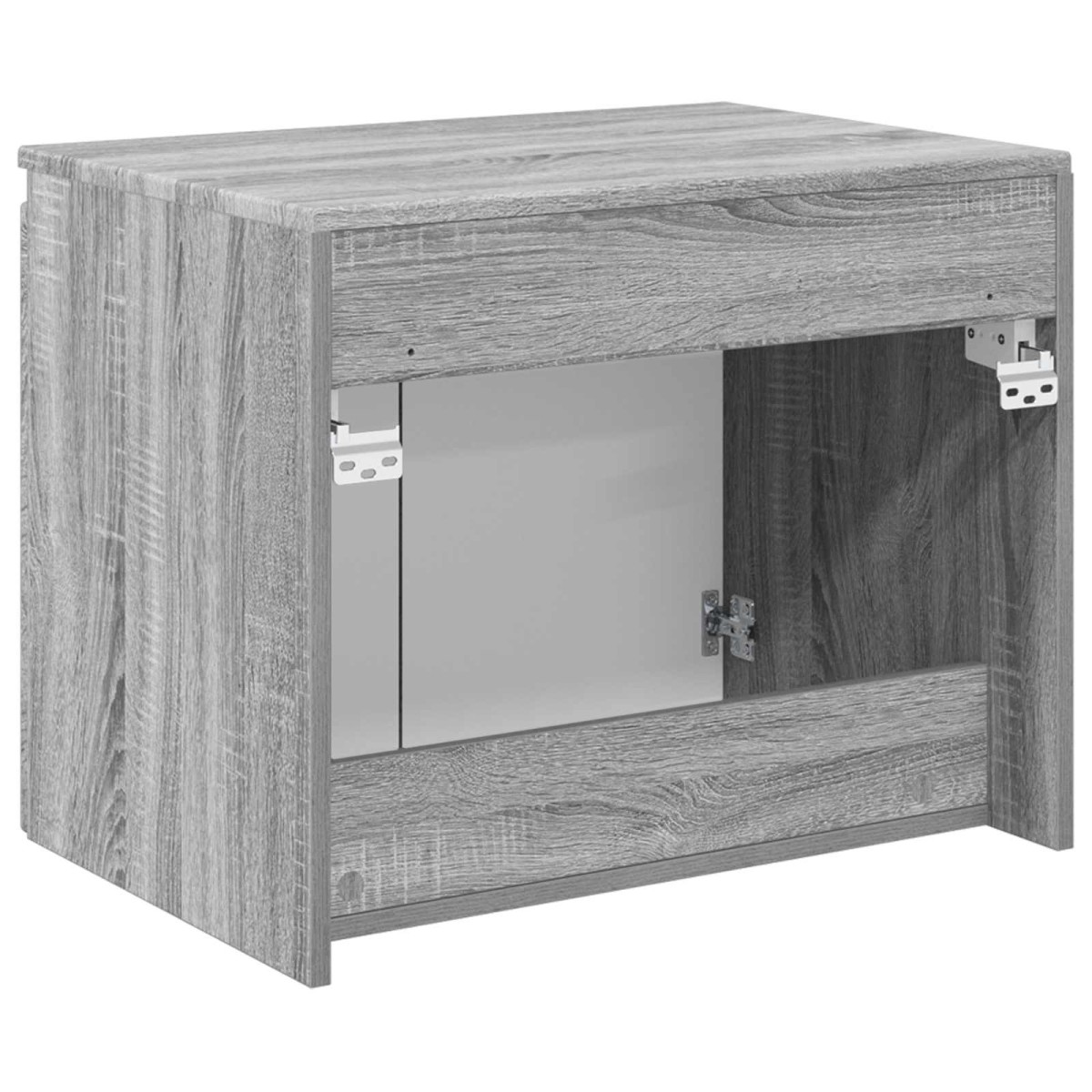 vidaXL Τοίχου Ντουλάπα Μπάνιου Γκρι Sonoma 62,5 x 44,5 x 50 εκ.