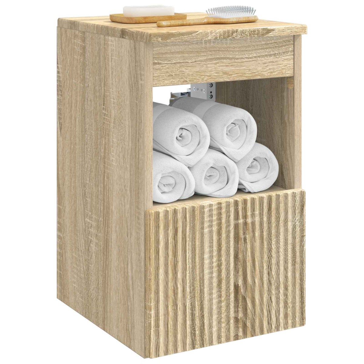 vidaXL Ντουλάπι Μπάνιου Sonoma Δρυς 30 x 35 x 50 εκ.