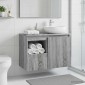vidaXL Ντουλάπι Μπάνιου Γκρι Sonoma 30 x 35 x 50 εκ.