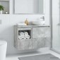 vidaXL Ντουλάπι Μπάνιου Γκρι Σκυροδέματος 30 x 41 x 50 εκ.