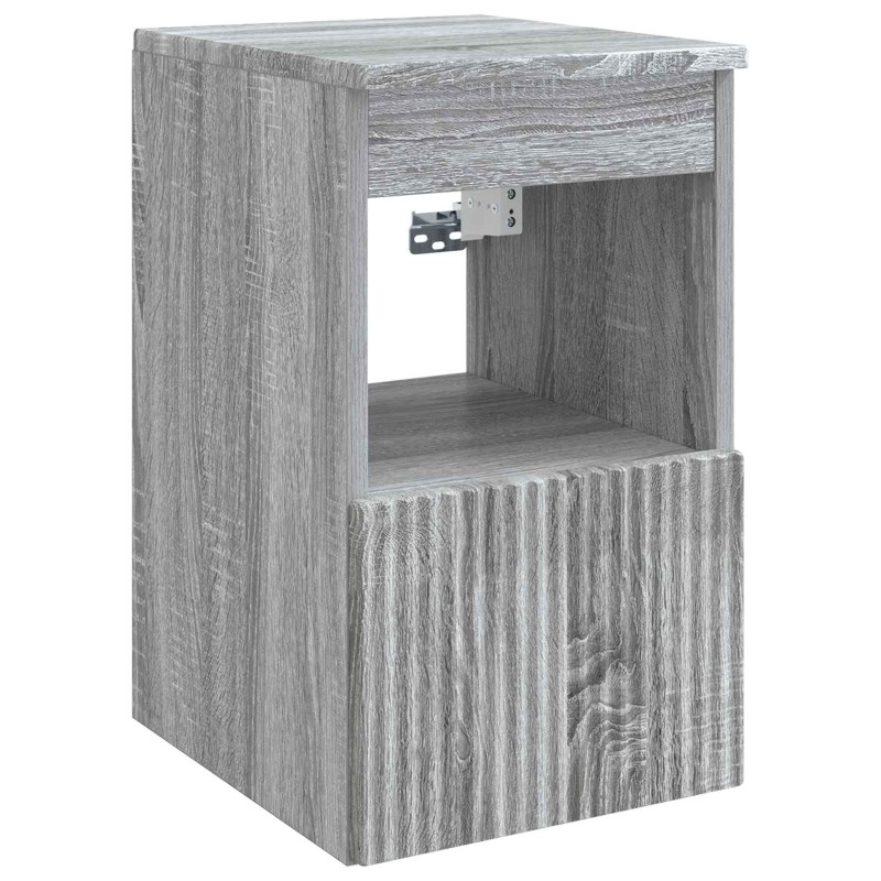 vidaXL Ντουλάπι Μπάνιου Γκρι Sonoma 30 x 41 x 50 εκ.