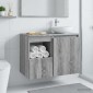 vidaXL Ντουλάπι Μπάνιου Γκρι Sonoma 30 x 41 x 50 εκ.