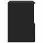 vidaXL Ντουλάπι Μπάνιου Μαύρο 30 x 44,5 x 50 εκ. Επεξεργασμένο Ξύλο