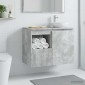vidaXL Ντουλάπι Μπάνιου Γκρι Σκυροδέματος 30 x 44,5 x 50 εκ.