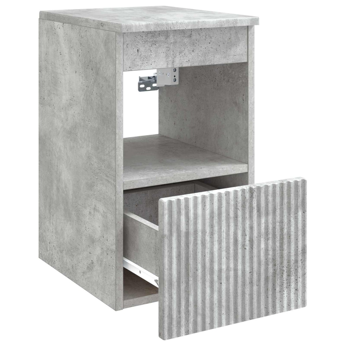 vidaXL Ντουλάπι Μπάνιου Γκρι Σκυροδέματος 30 x 44,5 x 50 εκ.