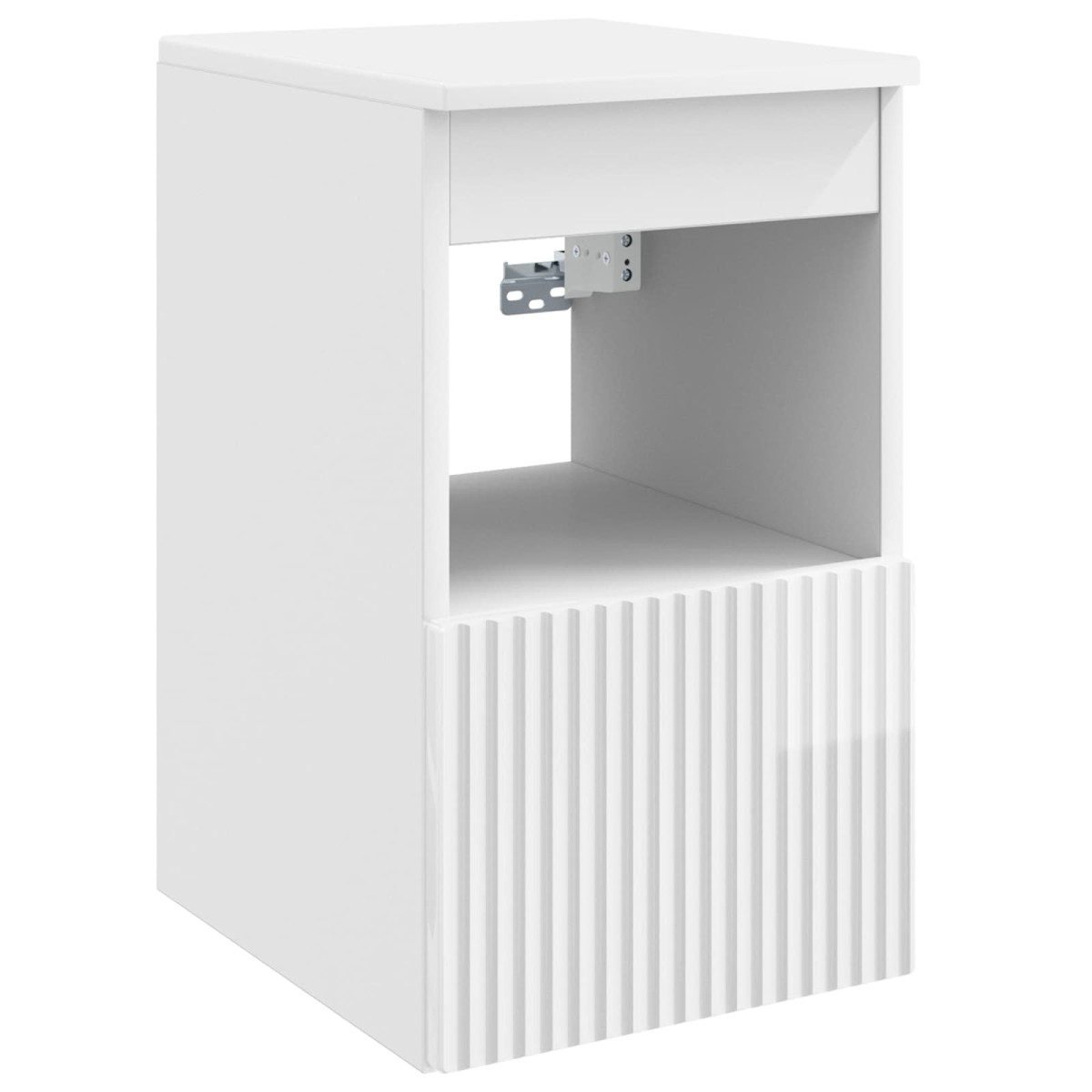 vidaXL Ντουλάπι Μπάνιου Γυαλιστερό Λευκό 30 x 44,5 x 50 εκ.