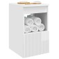 vidaXL Ντουλάπι Μπάνιου Γυαλιστερό Λευκό 30 x 44,5 x 50 εκ.
