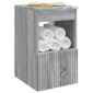 vidaXL Ντουλάπι Μπάνιου Γκρι Sonoma 30 x 44,5 x 50 εκ.