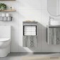vidaXL Ντουλάπι Μπάνιου Γκρι Sonoma 30 x 44,5 x 50 εκ.