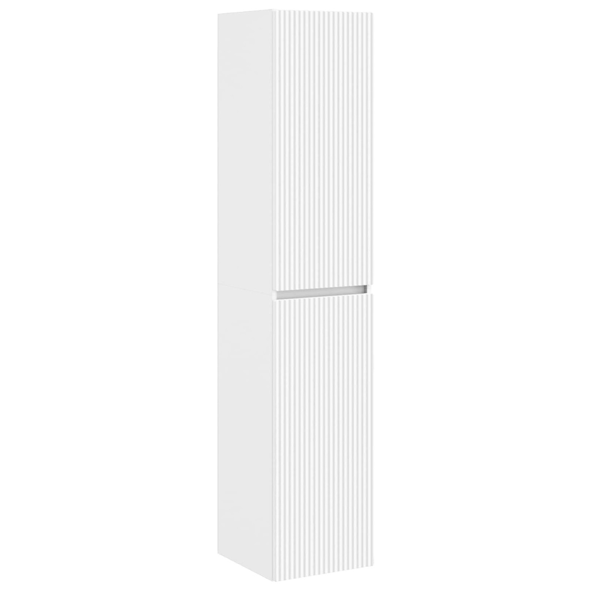vidaXL Τοίχου Ντουλάπα Μπάνιου Λευκό 33 x 34,5 x 160 εκ