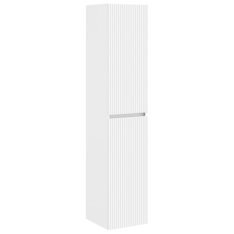 vidaXL Τοίχου Ντουλάπα Μπάνιου Λευκό 33 x 34,5 x 160 εκ