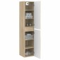 vidaXL Τοίχου Ντουλάπα Μπάνιου Sonoma Δρυς 33 x 34,5 x 160 εκ