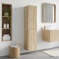 vidaXL Τοίχου Ντουλάπα Μπάνιου Sonoma Δρυς 33 x 34,5 x 160 εκ