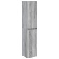 vidaXL Τοίχου Ντουλάπα Μπάνιου Γκρι Sonoma 33 x 34,5 x 160 εκ