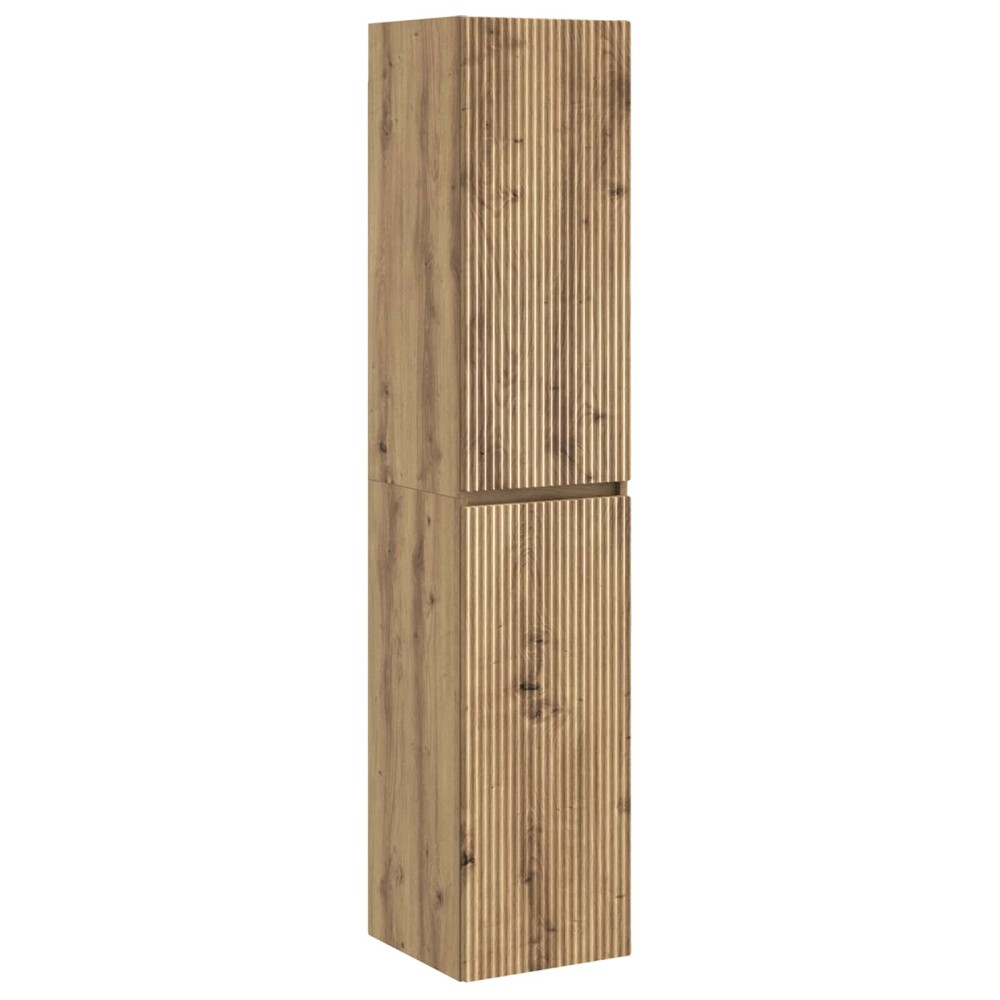 vidaXL Τοίχου Ντουλάπα Μπάνιου Artisan Δρυς 33 x 34,5 x 160 εκ