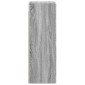 vidaXL Τοίχου Ντουλάπα Μπάνιου Γκρι Sonoma 33 x 34,5 x 100 εκ