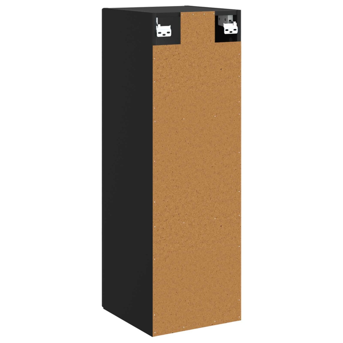 vidaXL Τοίχου Ντουλάπα Μπάνιου Μαύρο 33 x 34,5 x 60 εκ
