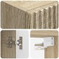 vidaXL Τοίχου Ντουλάπα Μπάνιου Sonoma Δρυς 33 x 34,5 x 60 εκ