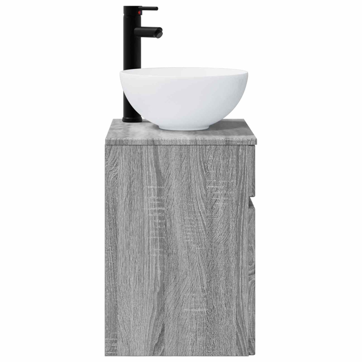 vidaXL Επιτοίχιος νιπτήρας βανίλιας Γκρι Sonoma 39 x 41 x 64,5 εκ.