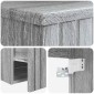 vidaXL Επιτοίχιος νιπτήρας βανίλιας Γκρι Sonoma 39 x 41 x 64,5 εκ.