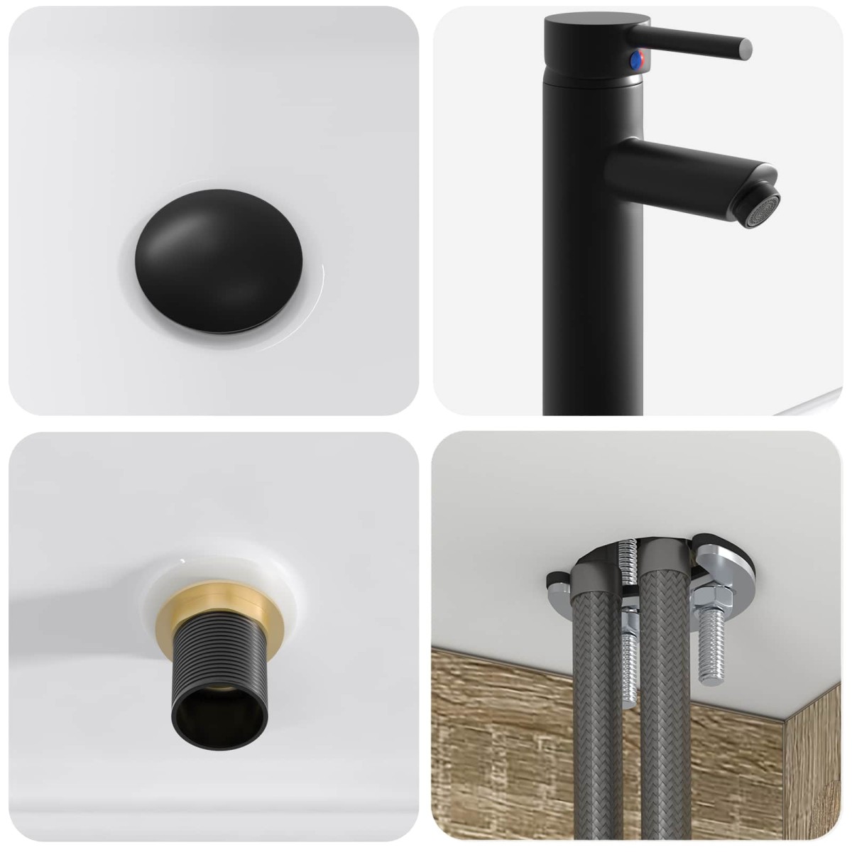 vidaXL Επιτοίχιος νιπτήρας βανίλιας Sonoma Δρυς 49 x 41 x 63 εκ.