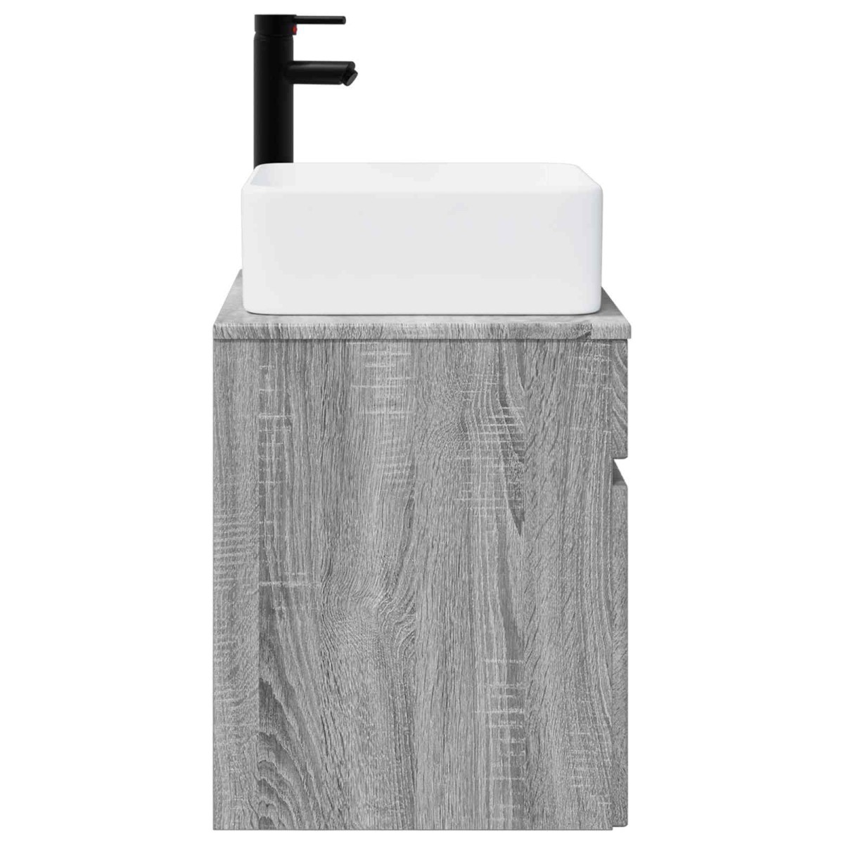 vidaXL Επιτοίχιος νιπτήρας βανίλιας Γκρι Sonoma 49 x 41 x 63 εκ.
