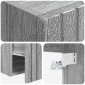 vidaXL Επιτοίχιος νιπτήρας βανίλιας Γκρι Sonoma 49 x 41 x 63 εκ.