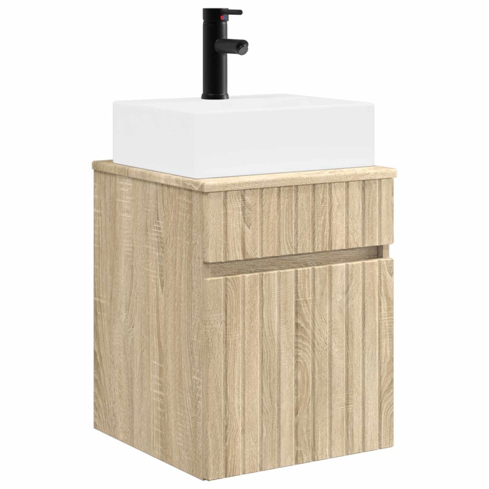 vidaXL Νιπτήρας Τοίχου Sonoma Δρυς 39 x 41 x 62,5 εκ