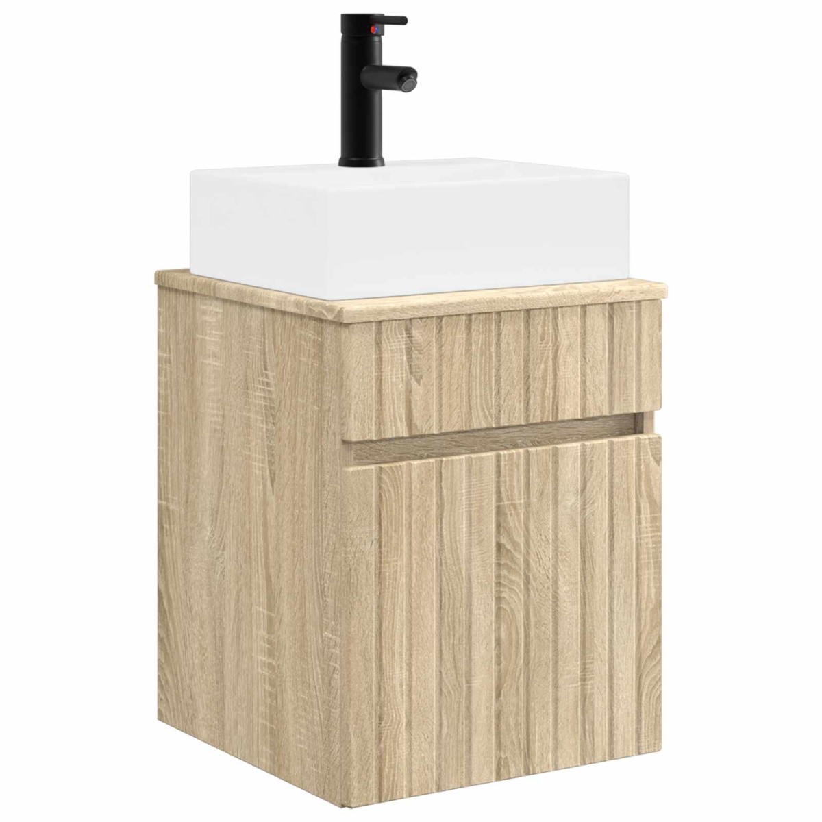vidaXL Νιπτήρας Τοίχου Sonoma Δρυς 39 x 41 x 62,5 εκ