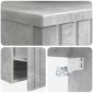 vidaXL Νιπτήρας Τοίχου Γκρι Σκυροδέματος 39 x 41 x 62,5 εκ