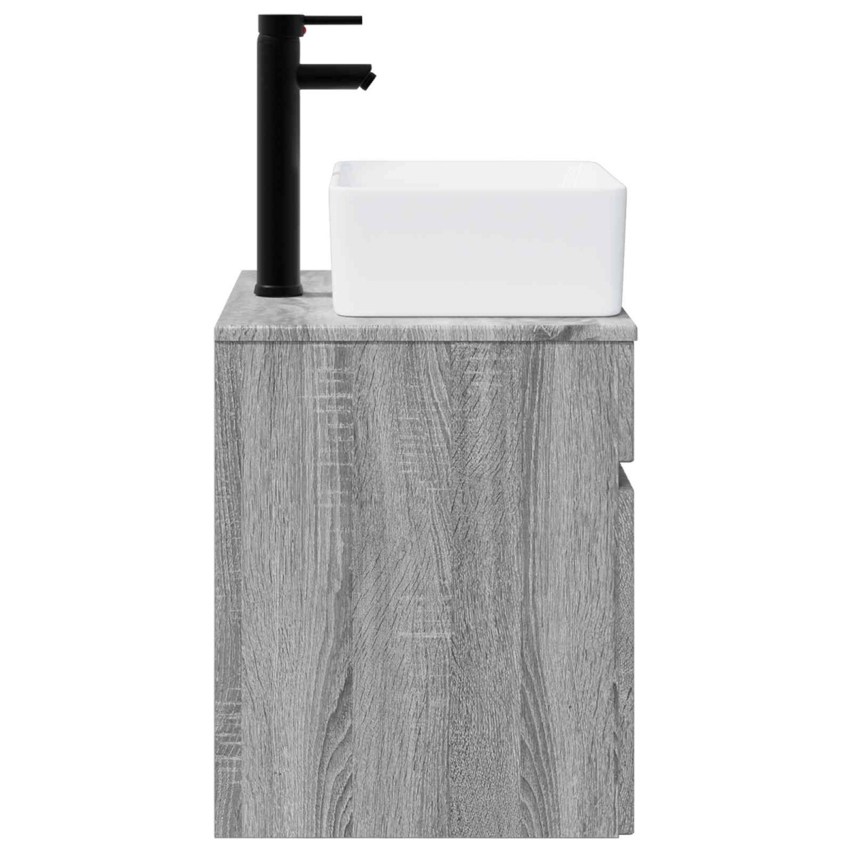 vidaXL Επιτοίχιος νιπτήρας βανίλιας Γκρι Sonoma 49 x 41 x 63 εκ.