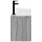 vidaXL Επιτοίχιος νιπτήρας βανίλιας Γκρι Sonoma 49 x 41 x 63 εκ.