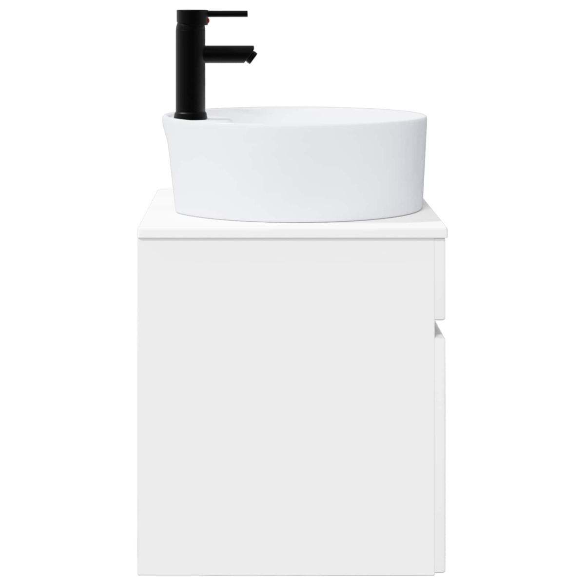 vidaXL Επιτοίχιος νιπτήρας βανίλιας Λευκό 49 x 44,5 x 65 εκ
