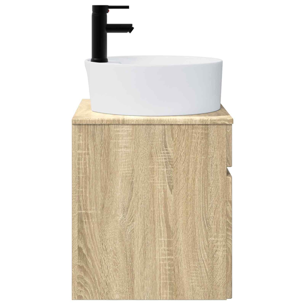 vidaXL Επιτοίχιος νιπτήρας βανίλιας Sonoma Δρυς 49 x 44,5 x 65 εκ