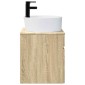 vidaXL Επιτοίχιος νιπτήρας βανίλιας Sonoma Δρυς 49 x 44,5 x 65 εκ