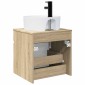 vidaXL Επιτοίχιος νιπτήρας βανίλιας Sonoma Δρυς 49 x 44,5 x 65 εκ