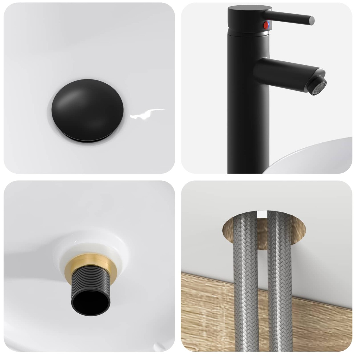 vidaXL Επιτοίχιος νιπτήρας βανίλιας Sonoma Δρυς 49 x 44,5 x 65 εκ
