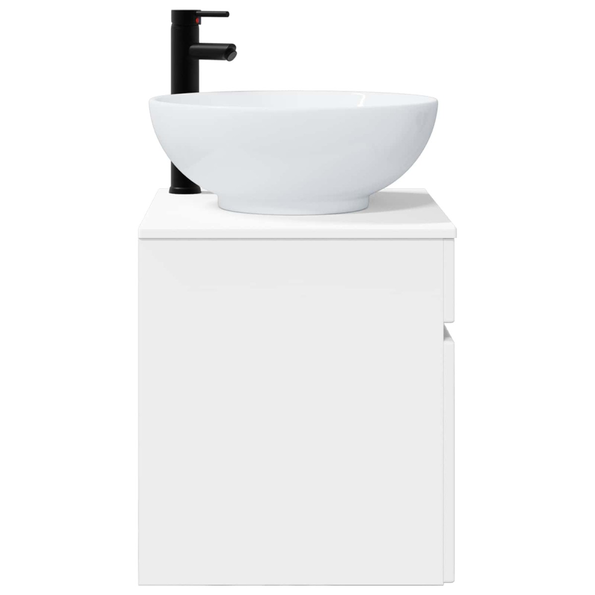 vidaXL Επιτοίχιος νιπτήρας βανίλιας Λευκό 49 x 44,5 x 66,5 εκ