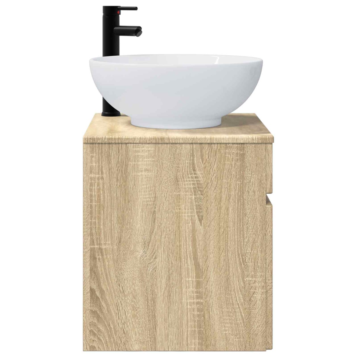 vidaXL Επιτοίχιος νιπτήρας βανίλιας Sonoma Δρυς 49 x 44,5 x 66,5 εκ