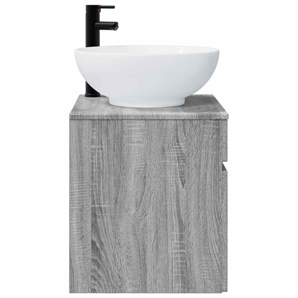 vidaXL Επιτοίχιος νιπτήρας βανίλιας Γκρι Sonoma 49 x 44,5 x 66,5 εκ