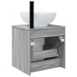 vidaXL Επιτοίχιος νιπτήρας βανίλιας Γκρι Sonoma 49 x 44,5 x 66,5 εκ