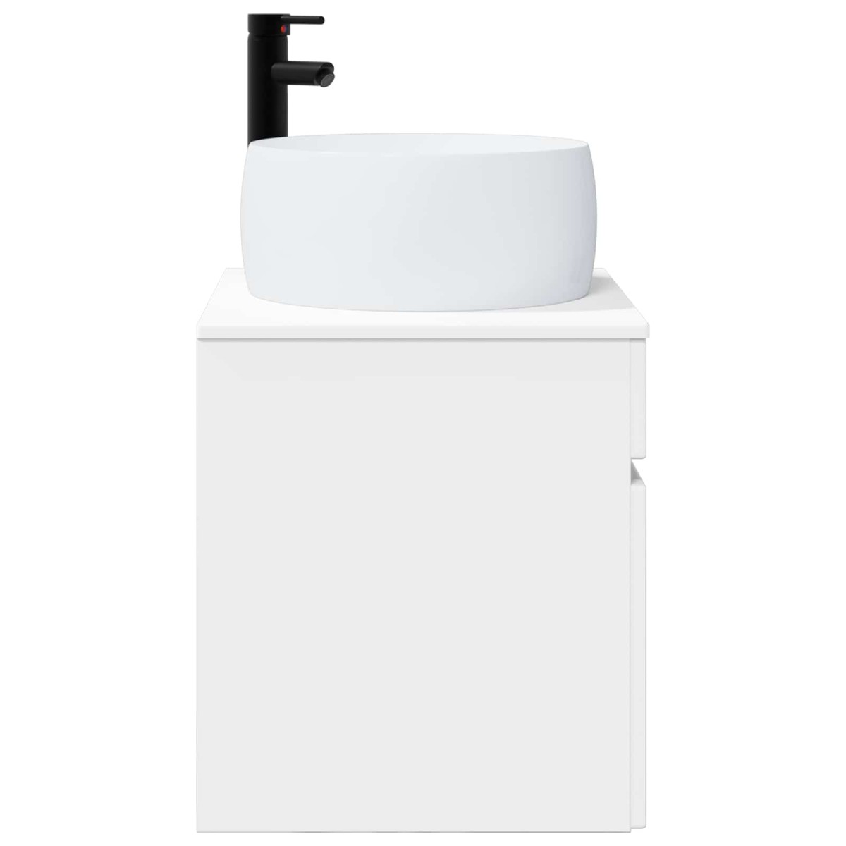 vidaXL Επιτοίχιος νιπτήρας βανίλιας Λευκό 49 x 44,5 x 66 εκ