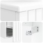 vidaXL Επιτοίχιος νιπτήρας βανίλιας Λευκό 49 x 44,5 x 66 εκ