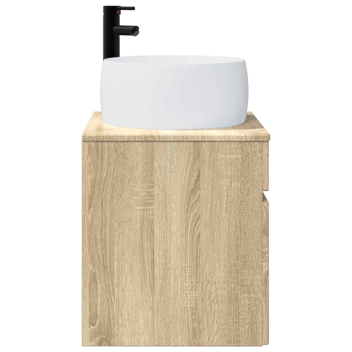 vidaXL Επιτοίχιος νιπτήρας βανίλιας Sonoma Δρυς 49 x 44,5 x 66 εκ