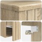 vidaXL Επιτοίχιος νιπτήρας βανίλιας Sonoma Δρυς 49 x 44,5 x 66 εκ