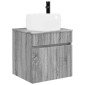vidaXL Επιτοίχιος νιπτήρας βανίλιας Γκρι Sonoma 49 x 44,5 x 66 εκ