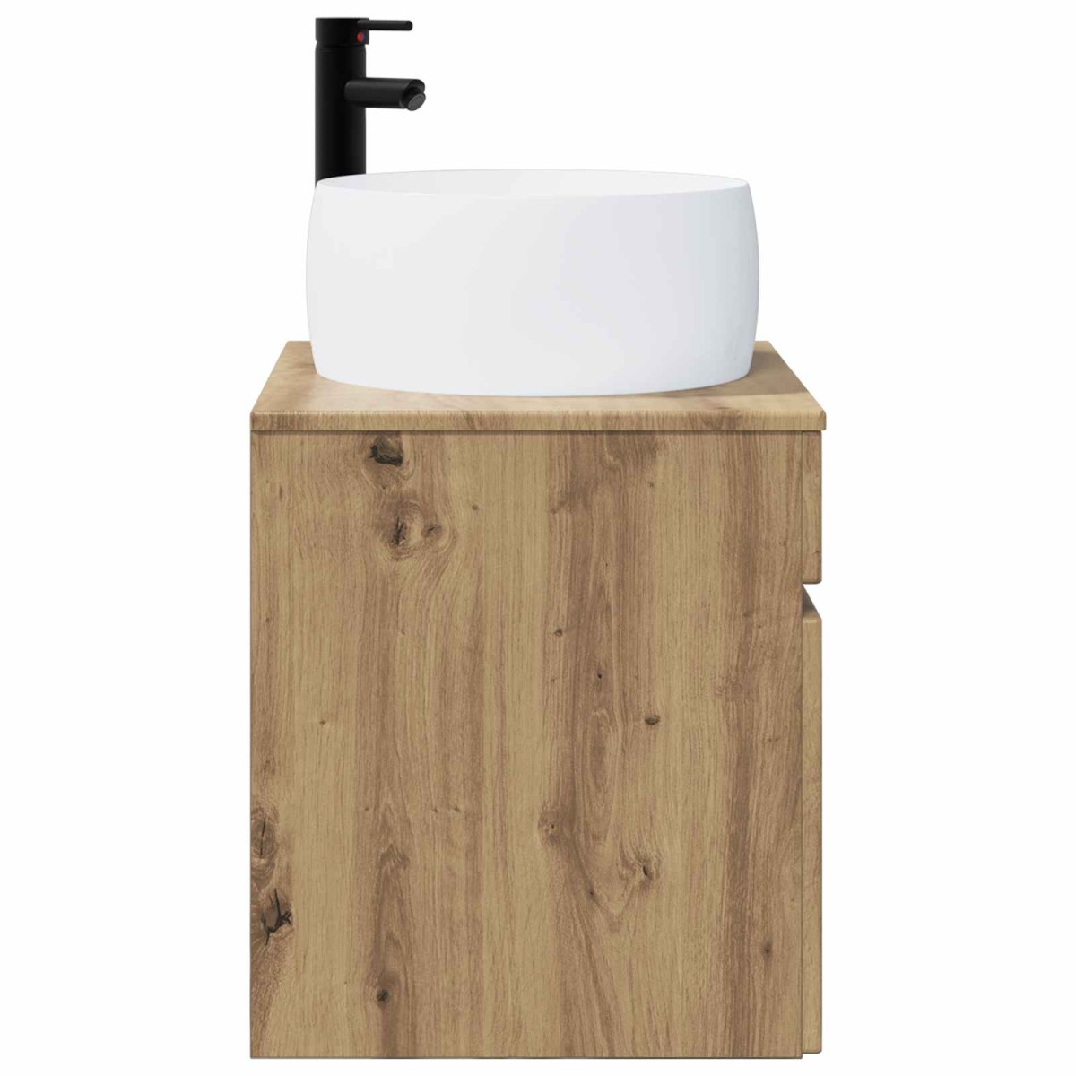 vidaXL Επιτοίχιος νιπτήρας βανίλιας Artisan Δρυς 49 x 44,5 x 66 εκ
