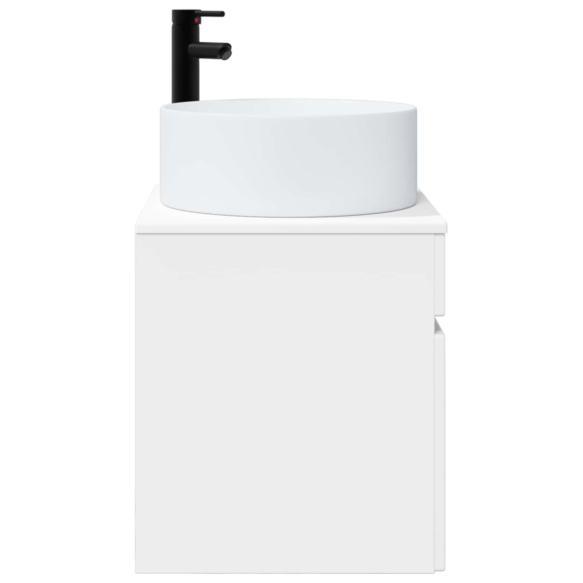 vidaXL Επιτοίχιος νιπτήρας βανίλιας Λευκό 49 x 44,5 x 65,5 εκ