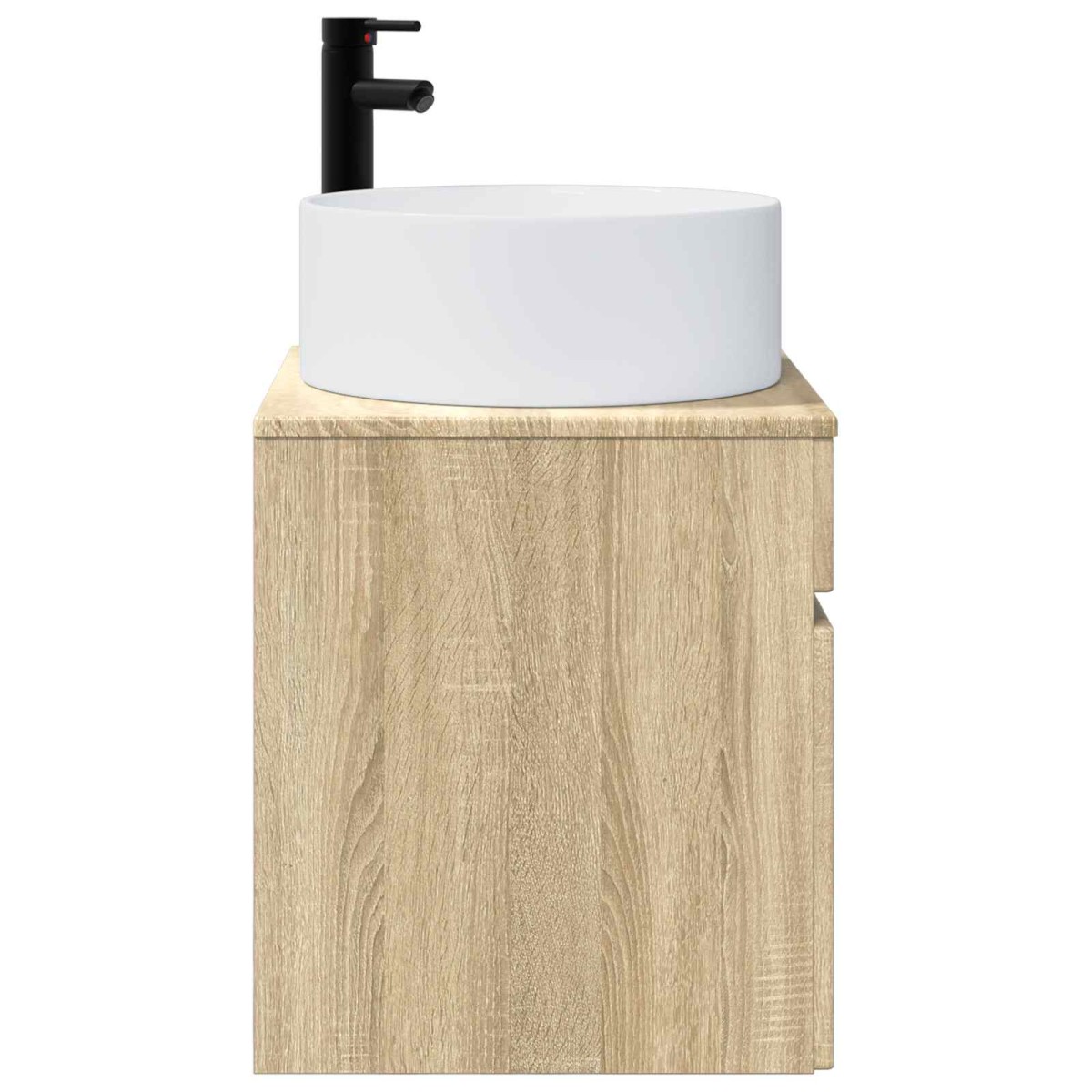vidaXL Επιτοίχιος νιπτήρας βανίλιας Sonoma Δρυς 49 x 44,5 x 65,5 εκ