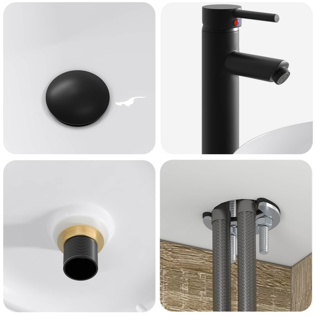 vidaXL Επιτοίχιος νιπτήρας βανίλιας Sonoma Δρυς 49 x 44,5 x 65,5 εκ